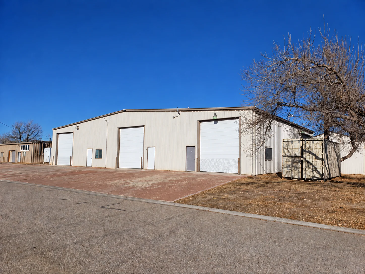 Retouched archival exterior of 204 Versaw Court, January 2019; vehicles, dumpster and exterior equipment removed